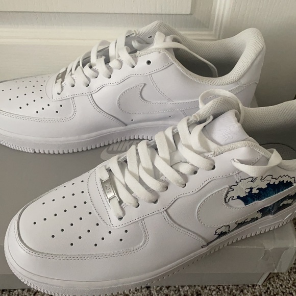 Nike Air Force 1 Custom ‘wave’ - Picture 2 of 8